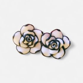   Elegáns Rózsa Formájú Női Fülbevaló – Finom romantika minden alkalomra